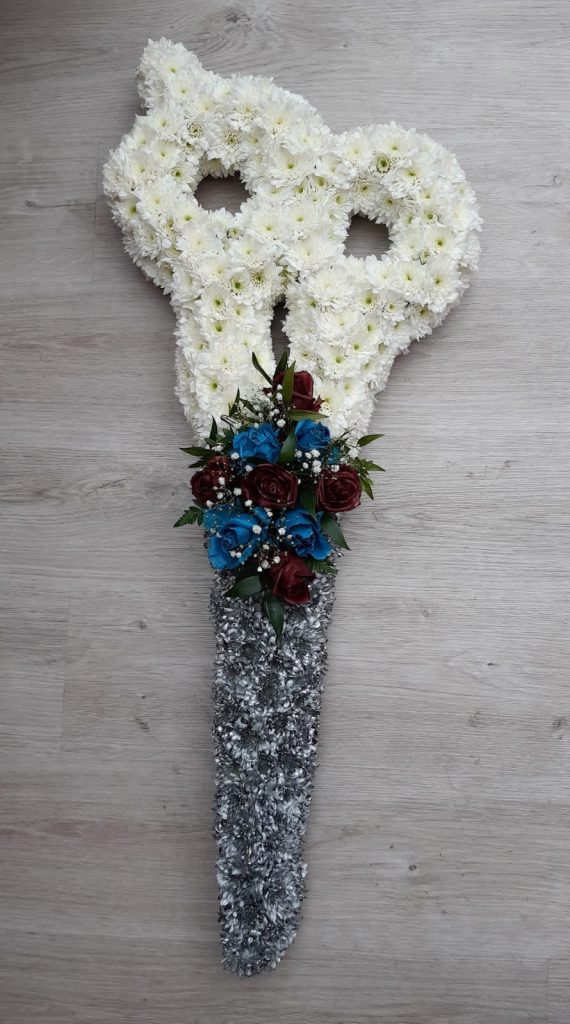 Scissors Floral Tribute – Tailor, Barber & Craft-Inspired Funeral Arrangement