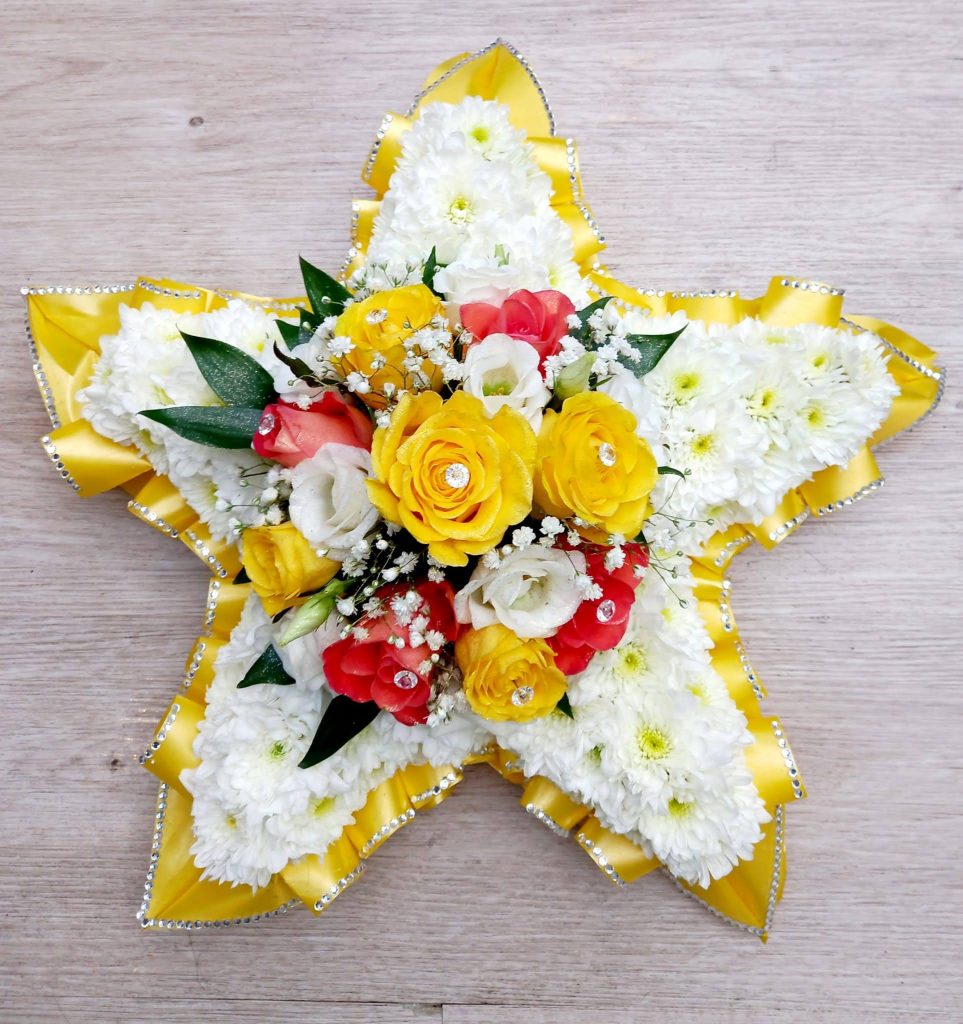 Star Funeral Tribute – Guiding Light Floral Arrangement